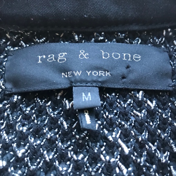 Rag & Bone Lamb Leather Knit Jacket - Picture 4 of 7